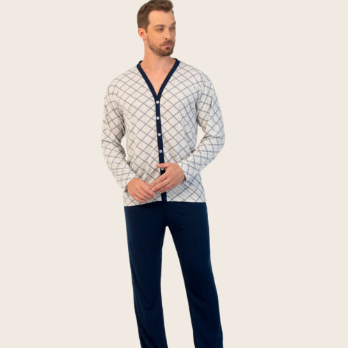 PIJAMA MASCULINO LONGO ABERTO