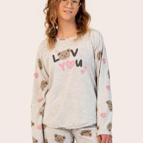 PIJAMA LONGO ESTAMPADO 8/14
