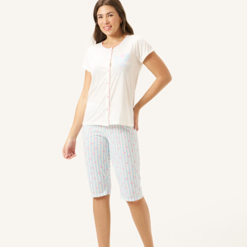 Pijama Com Abertura Frontal