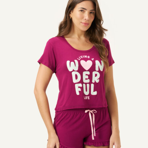 Pijama Viscolycra Com Babados