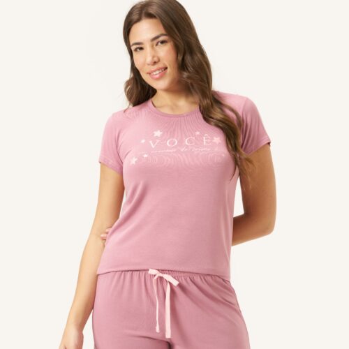 Pijama Viscolycra Com Renda